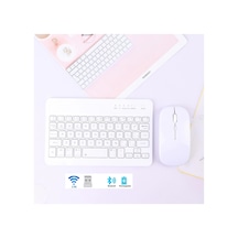 Bluetooth + Usb Wireless Klavye Mouse Seti Sessiz Şarjlı Bt+usb Mouse & Keyboard Set