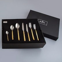 Jumbo 9400 Mat Altın 84 Prç 12 Kişilik Çkb Set Renkli