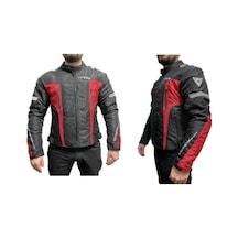 Venom Air Racing 4 Mevsim Motosiklet Montu Siyah - Kırmızı