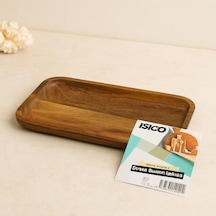 Akasya Ahşap Dikdörtgen Servis Tepsisi 25x14x1.4 Cm Diğer