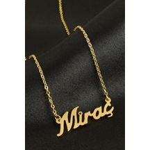 Miraç - 413 - İsimli - Csmo-tex - Kolye -sarı altın
