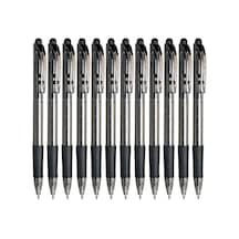 12'li Ekonomik Siyah Tükenmez Kalem Seti, 0.7 Mm ---