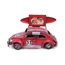 Dekoratif Metal Araba Çerçeveli Vintage Vosvos Hediyelik