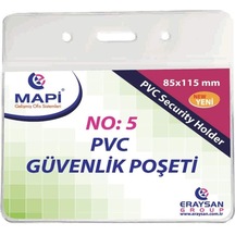 Mapi Kart Poşeti Yatay Güvenlik 85x115 Mm Şeffaf 100 Lü Paket
