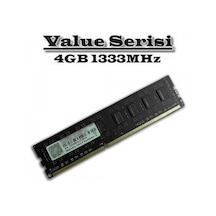 GSKILL 4GB DDR3 1333 MHz CL9 PC Ram VALUE F3-1333C9S-4GNS