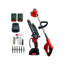 Haktaş Hkt1060 2li Bahçe Seti Çift Akülü - Şarjlı Tırpan + Dal Budama Testere 15cm