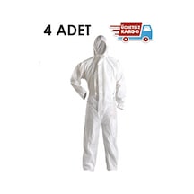 4 Adet - Microporous Kağıt Tulum - Beden Medium