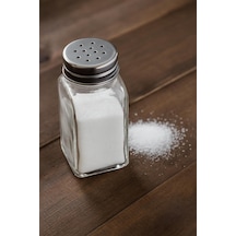 Cam Tuzluk Biberlik 100 Ml Şeffaf Sofra Baharatlık Cam Çok Renkli Diğer