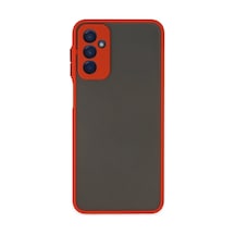 Samsung Galaxy Uyumlu M13 Kılıf Montreal Silikon Kapak - Kırmızı İtdark28900