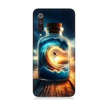 Xiaomi Mi 9 Se Uyumlu Kavanozda Güneşli Sahil Desenli Silikon Kılıf Çok Renkli