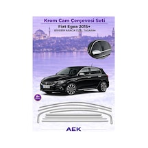 Fiat Egea Hatchback 2015+ Araca Özel Krom Cam Çerçevesi A+