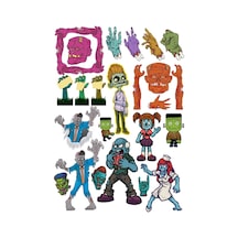 Zombie Sticker Set-2 15 Parça Telefon, Tablet, Defter, Laptop Sticker