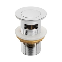 Nsk N201048002 Basmalı Lavabo Süzgeci. Su Taşma Delikli. Krom