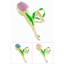 Lale Metal Mandal Toka 11 Cm Pembe