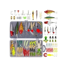 78 Parça Rapala Jig Sahte Olta Yem Ve Aksesuar Seti Tatlı Ve Tuzlu Su Uyumlu