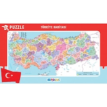 Blue Focus Türkiye Haritası Frame Puzzle/yapboz 81'parça 43x24 Cm