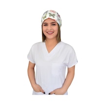 Yeşil Kelebek Desenli Cerrahi Bone