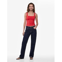 Koton Slim Fit Yuvarlak Yaka Kolsuz Top Kırmızı 6sak10291ek