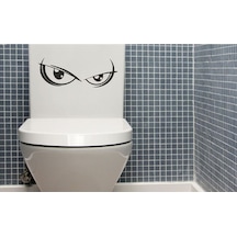 Wc Klozet için Gözler Sticker Yapıştırma