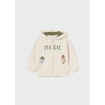 Mayoral Erkek Bebek Kapşonlu Hırka 02475 Ecru