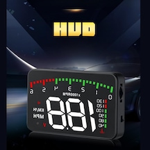 Tr 3.5 İnç Hud Head Up Display Obd2 Dijital Araç Hız Göstergesi Ön Cam Projektörü