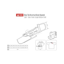Biye Tek Kıvırma Klorat Etek Apara 40x15mm / Apr 8-r