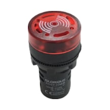 Q22 Ledli Flaşör Buzzer 220 V