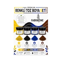 4'lü Set Premium Parafin Soya Wax Toz Mum Boyası Hobi Seti - 5 Cc Sarı, Siyah, Mavi, Kahverengi Bkfab4srsmkh5g Karışık