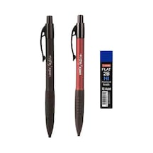 Versatil Kalem Sınav/eskiz Kalemi Bordo - Siyah 1.8 Mm + Mikro Kalem Ucu 2b 1.8 Mm