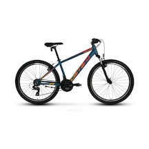 Carraro Force 400 V-fren 24" Jant 21 Vites Erkek Çocuk Dağ Bisikleti Mat Petrol Kırmızı Turuncu Renk Petrol Mavisi