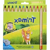 12'li Jumbo Kuruboya Seti - Üçgen Form Ve Canlı Renkler 103 Ivory