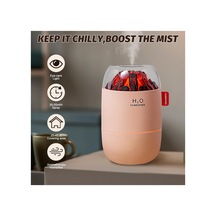 280ml Mini Oda Hava Nemlendirici Volkanik Alev Görsel Led Işıklı Buhar Makinesi