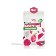 Dondurularak Kurutulmuş Kırmızı Ejder Meyvesi 20g Freeze Dried Meyve Cipsi Meyve Kurusu 3 Adet 20 G