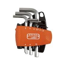 Bahco Be-9778 Kısa Allen Anatar Takımı 9 Parça 1.5-10 Mm
