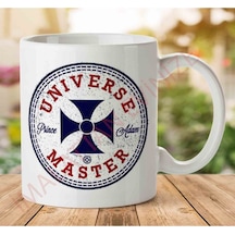 1-834 Unıverse Master İki Tarafı Baskılı Kupa Bardak Çok Renkli