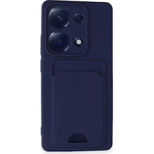 Xiaomi Redmi Note 13 Pro 4g Kılıf Kelvin Kartvizitli Silikon Lacivert