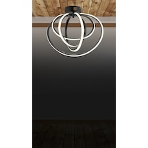 Jüpiter 4'lü Plofonyer Led Avize 5731-v84-0r-jx Siyah