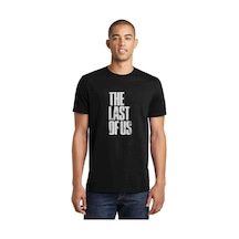The Last Of Us Eskitme Yazlı Baskılı Siyah Erkek Tshirt (528883523)