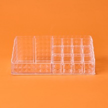 Living Diamond Klasik Organizer - Şeffaf - 23x13x9 Cm Çok Renkli