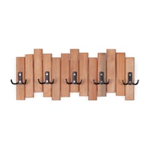 Mavitrendd Ahşap Duvar Ve Kapı Askısı Elbise Askılık Piyano Modeli 5 Askılı (483652208) Meşe