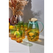 Savio Çizgi Color 7 Parça Bardak Ve Sürahi Set Color Diğer