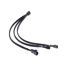 Fan Çoklayıcı Y PWM Kablo 4 Pin Dişi - 2x 3 Pin + 1x 4 Pin Erkek
