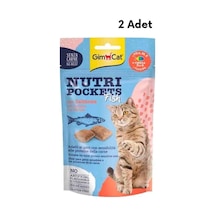Gimcat Nutri Pockets Somonlu Yetişkin Kedi Ödül Maması 2 x 60 G