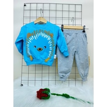 Mj Kids İkili Kirpi Erkek Takımı Mavi