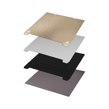 Xindoker 235x235mm 3d Yazıcı Platformu, Peı Ve Pet Çift Taraflı Manyetik Çelik Film, Ender-3 S1/s1 Pro, End-5 S1, K1 Uyumlu Diğer