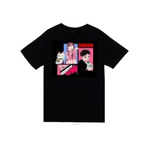 Dandadan Anime Baskılı Unisex %100 Pamuk Siyah T-shirt SIYAH