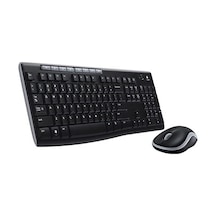 Logitech MK270 920-004525 Q Kablosuz Usb Siyah Multimedya Klavye/Mouse Set