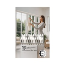 Premium Çelik Mandal Seti - 60'lı Elite Seri, Endüstriyel Mukavemetli Çamaşır Mandalı 722780 Ilkel-r Çok Renkli