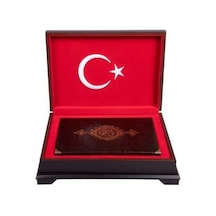 Ay Yıldız Ahşap Kutulu Kur'An-I Kerim Rahle Boy