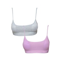 Pedli İp Askılı Gri Ve Pembe Büstiyer 2 Adet Beden: L-xl Diğer